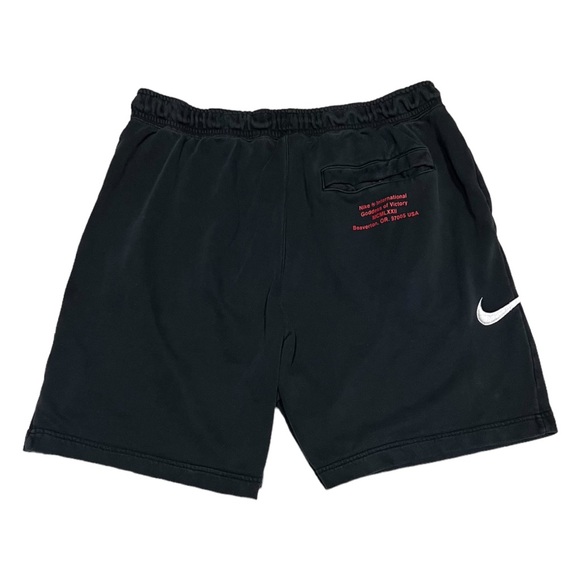 Nike Sportswear NSW Swoosh Logo Shorts French Terry Black XXL 2XL - Picture 4 of 9